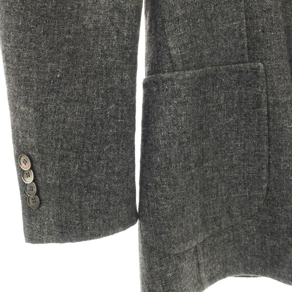 【中古】サルトリオ Sartorio ウールコットンカシミヤ 3B テーラードジャケット グレー【サイズ46】【 状態ランクC 】【 メンズ 】