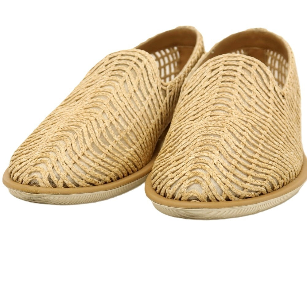 【中古】ジョルジオアルマーニ GIORGIO ARMANI 2026年春夏 コットン系 ローファー ベージュ【サイズ7】【 状態ランクB 】【 メンズ 】