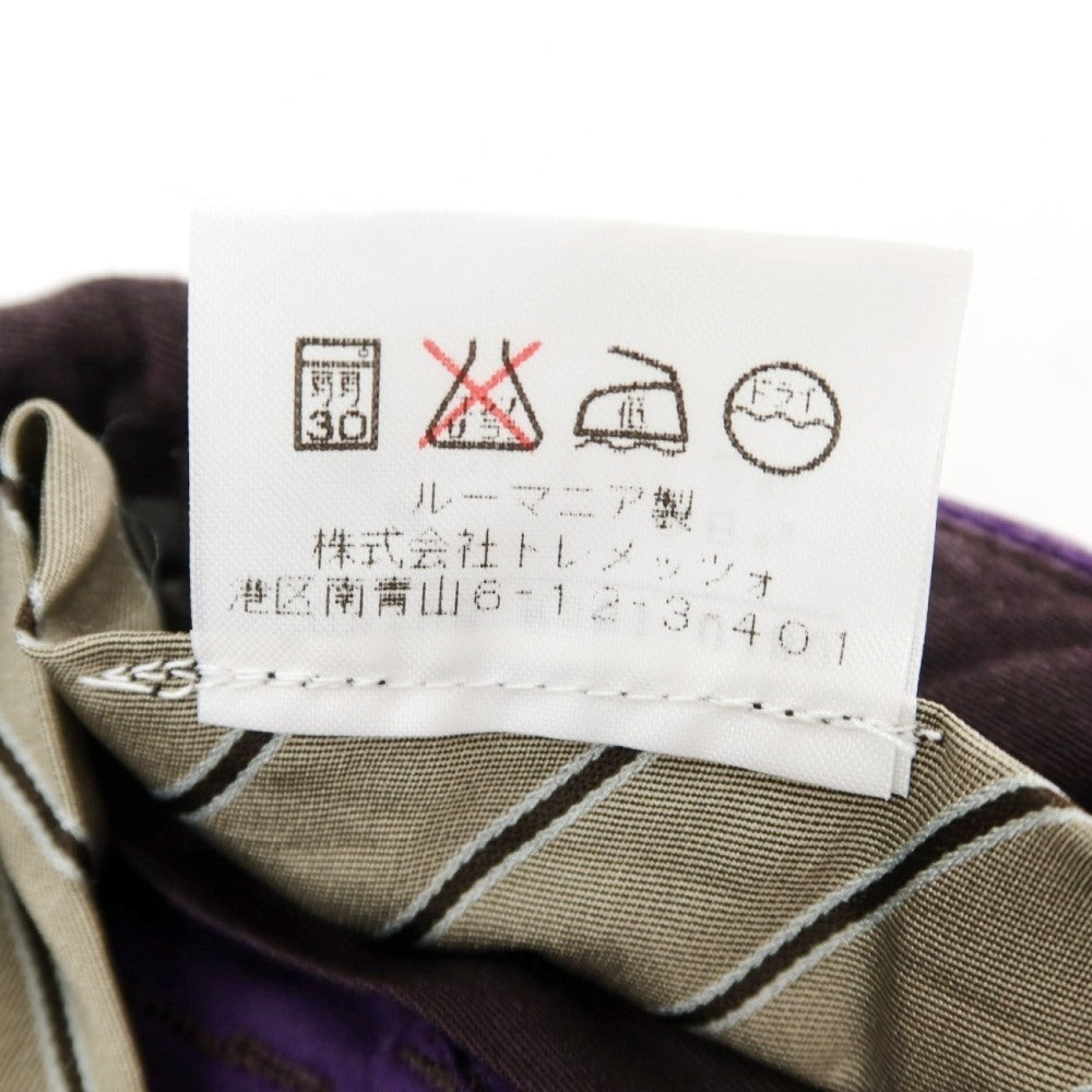 【中古】ピーティーゼロウーノ PT01 ガーメントダイ ストレッチ コットン ショートパンツ パープル【サイズ52】【 状態ランクB 】【 メンズ 】