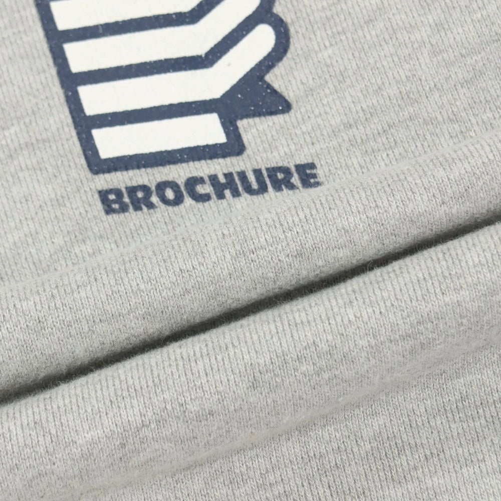 【中古】ブローシュア BROCHURE × NEVVER コットン クルーネック スウェット グレー【サイズXL】【 状態ランクB 】【 メンズ 】