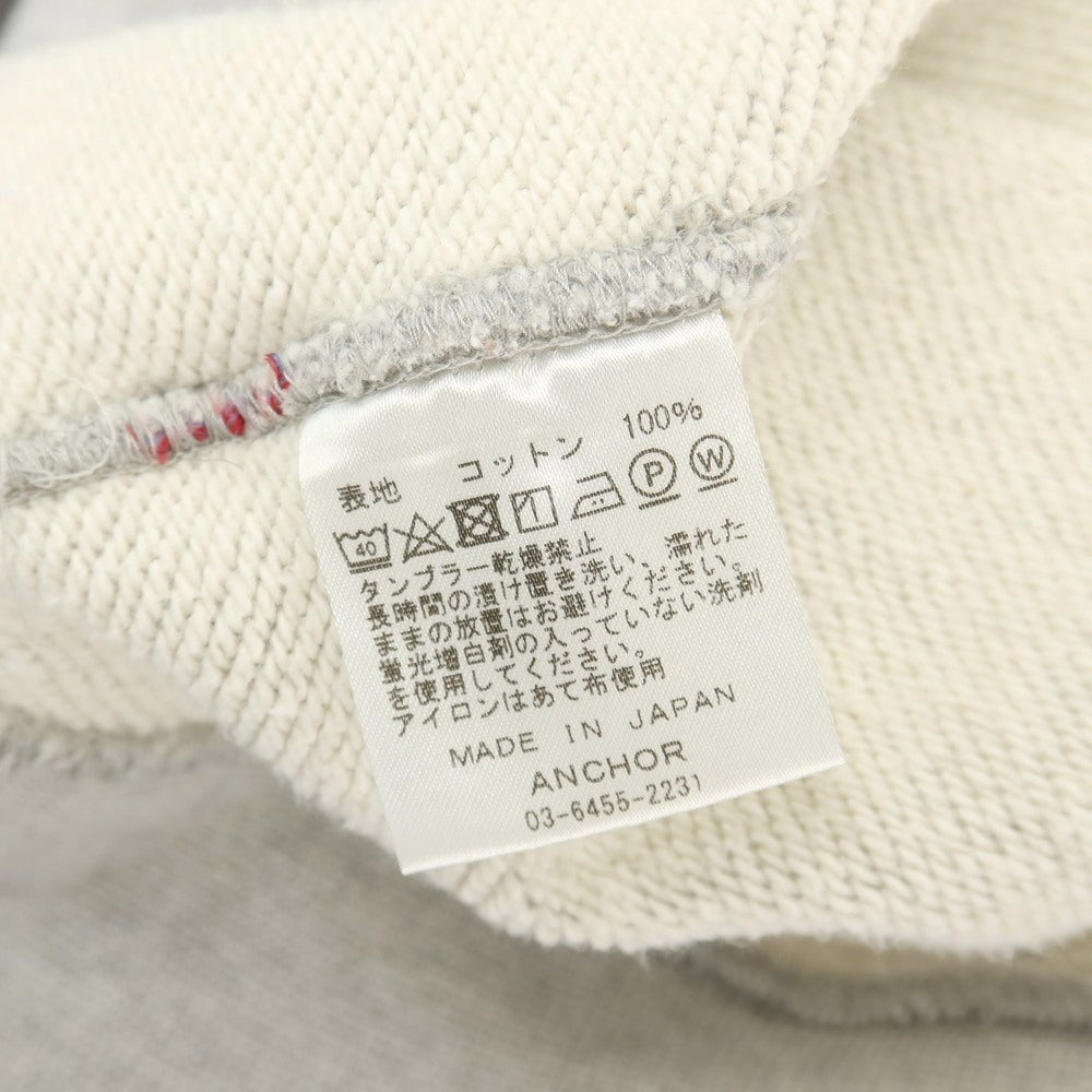 【中古】ブローシュア BROCHURE × NEVVER コットン クルーネック スウェット グレー【サイズXL】【 状態ランクB 】【 メンズ 】