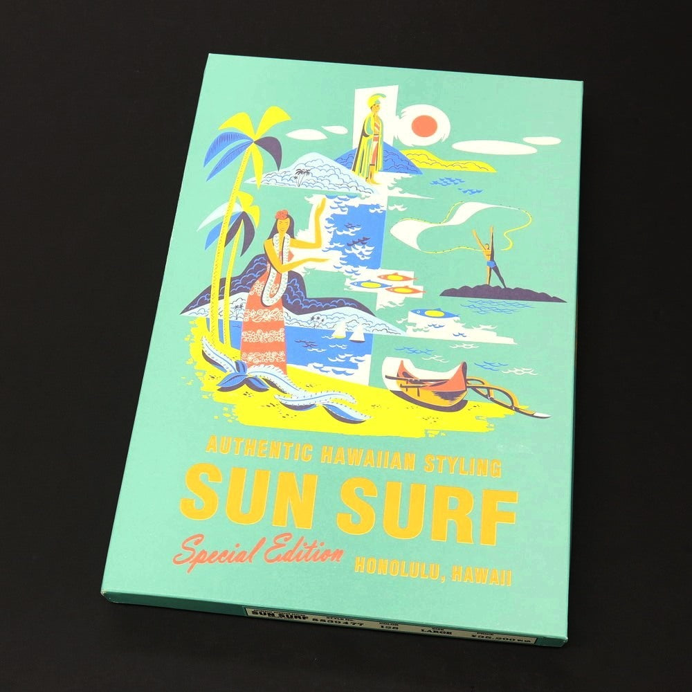 【中古】サンサーフ SUN SURF 2026年春夏 THE SPACE SHIP オープンカラー 半袖シャツ アロハシャツ ネイビー系【サイズL】【 状態ランクA 】【 メンズ 】