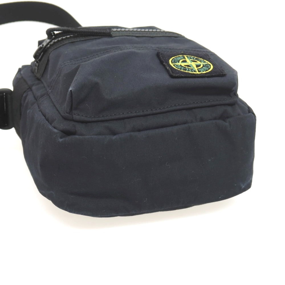 【中古】ストーンアイランド STONE ISLAND コットン ショルダーバッグ ブラック【 状態ランクB 】【 メンズ 】