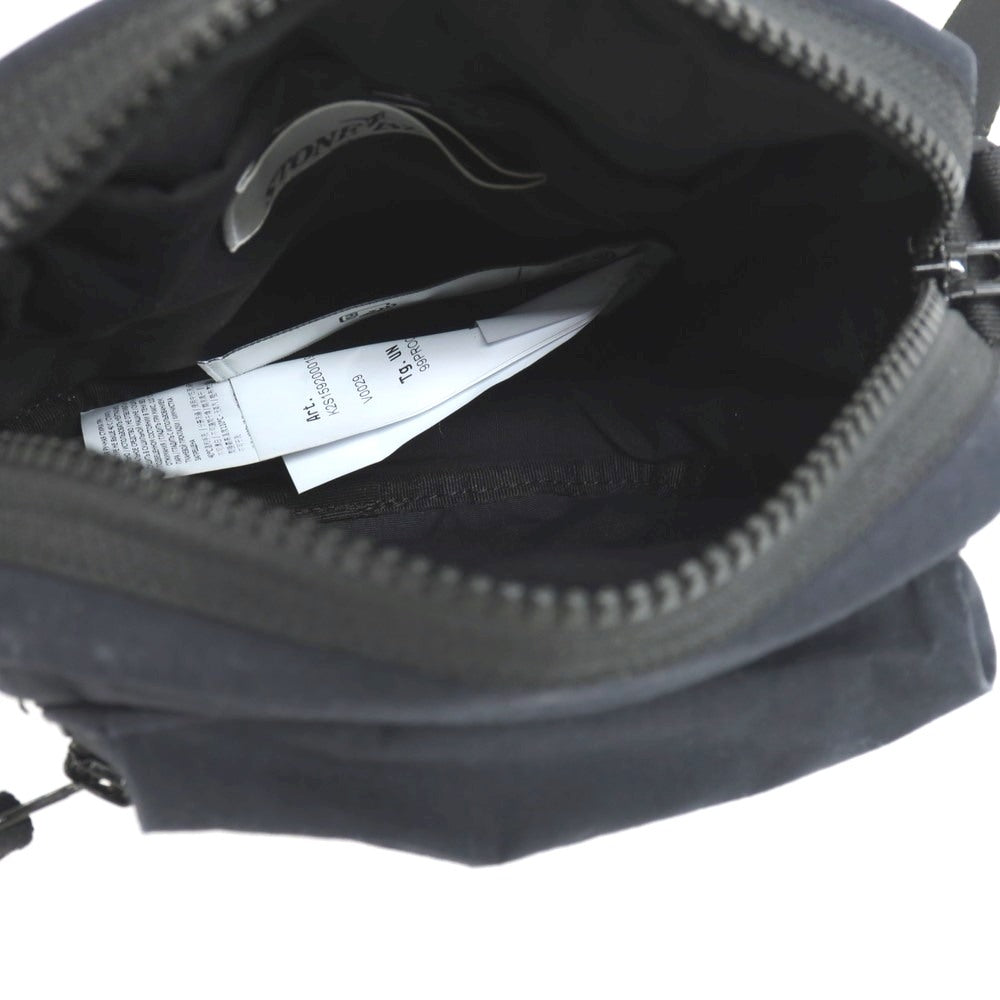 【中古】ストーンアイランド STONE ISLAND コットン ショルダーバッグ ブラック【 状態ランクB 】【 メンズ 】