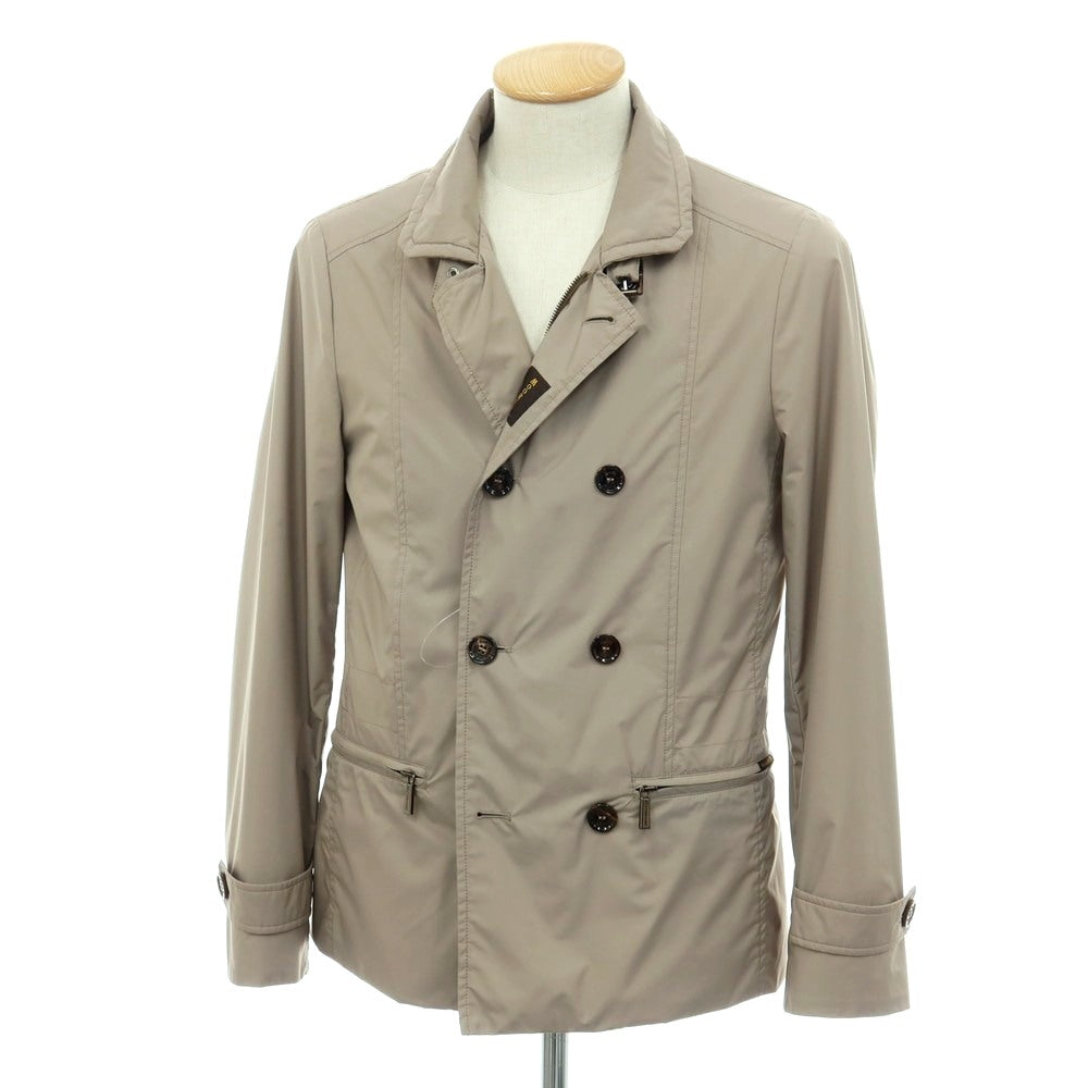 【中古】ムーレー MOORER ACQUA ポリエステル ブルゾン グレージュ【サイズ44】【 状態ランクC 】【 メンズ 】