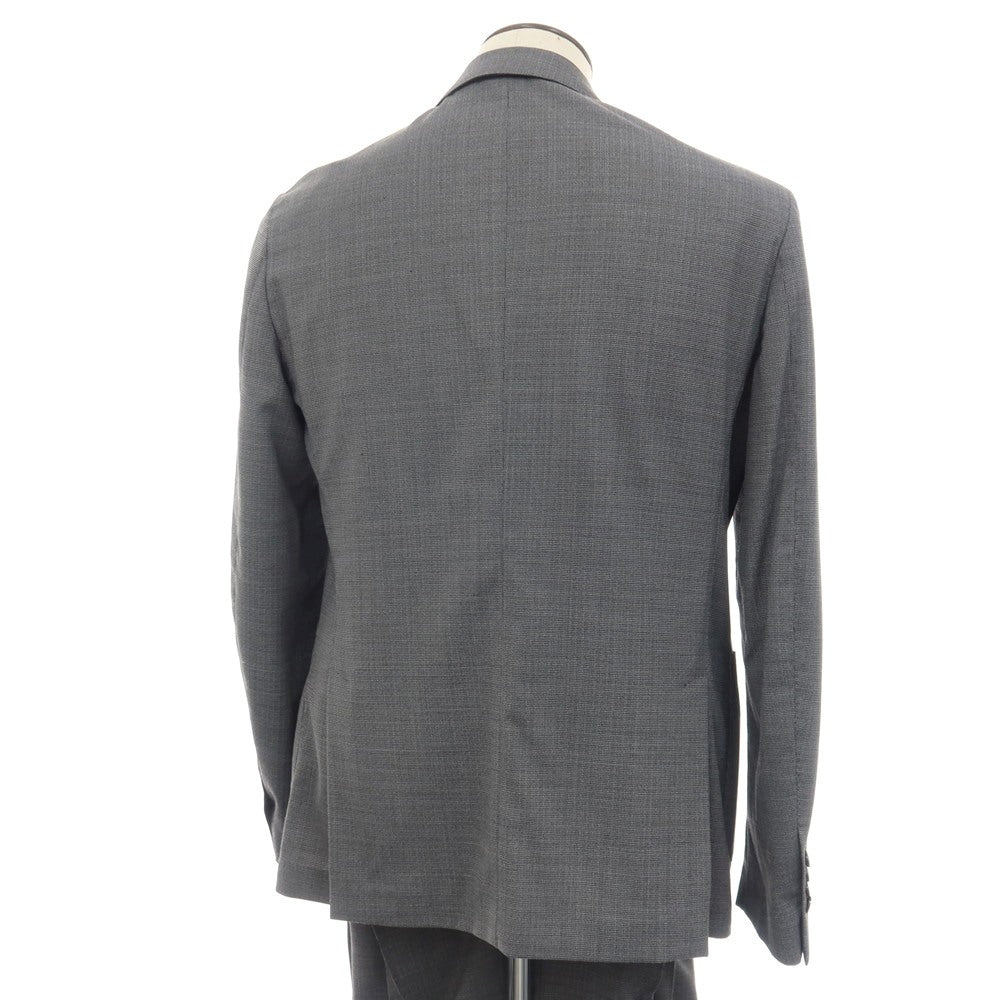 【中古】ラルディーニ LARDINI easywear ストレッチ ポリエステルウール 3つボタンスーツ セットアップ グレー【サイズ52】【 状態ランクB 】【 メンズ 】