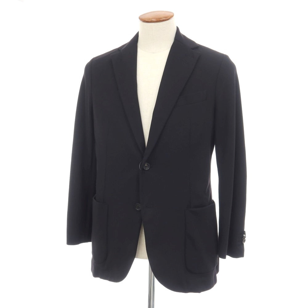 【中古】チルコロ1901 CIRCOLO 1901 コットンナイロン ジャージー 2B カジュアルジャケット ブラック【サイズ48】【 状態ランクB 】【 メンズ 】