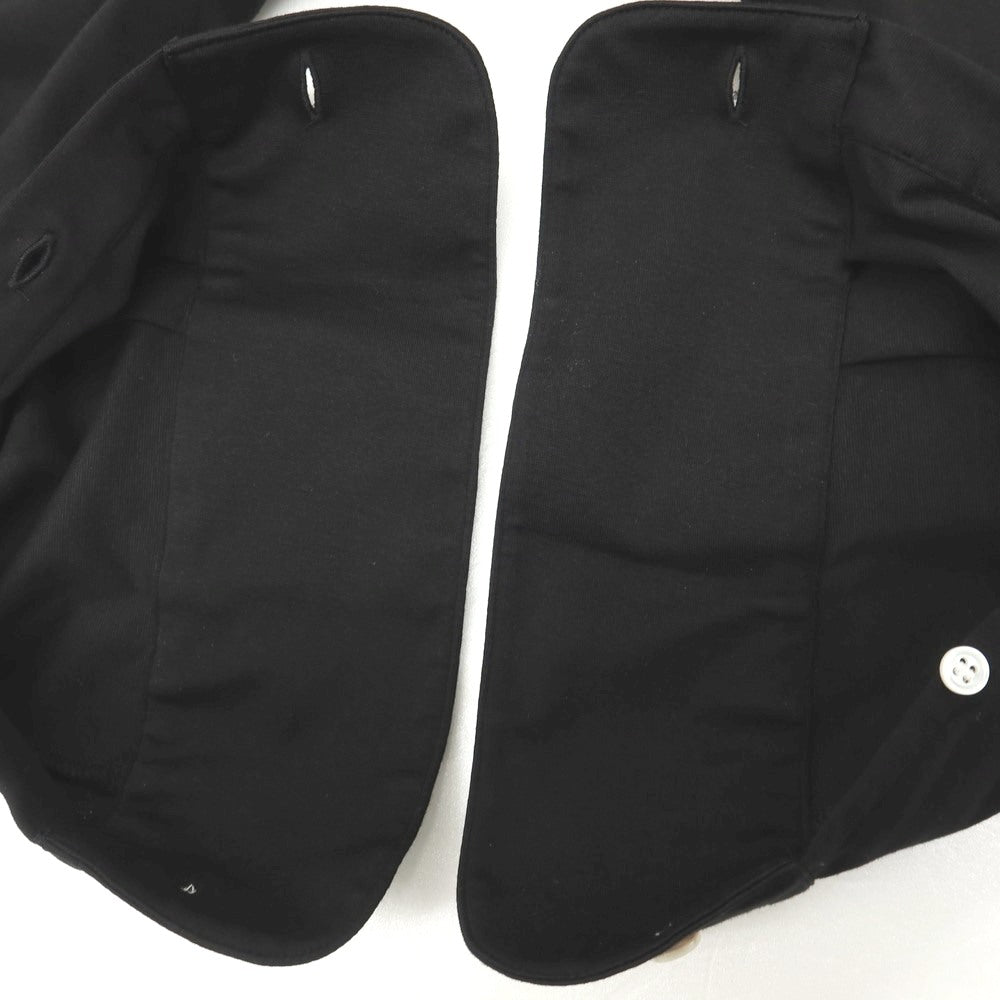 【中古】フォルツァスタイル FORZA STYLE コットンナイロン ジャージー ワイドカラー カジュアルシャツ ブラック【サイズL】【 状態ランクB 】【 メンズ 】