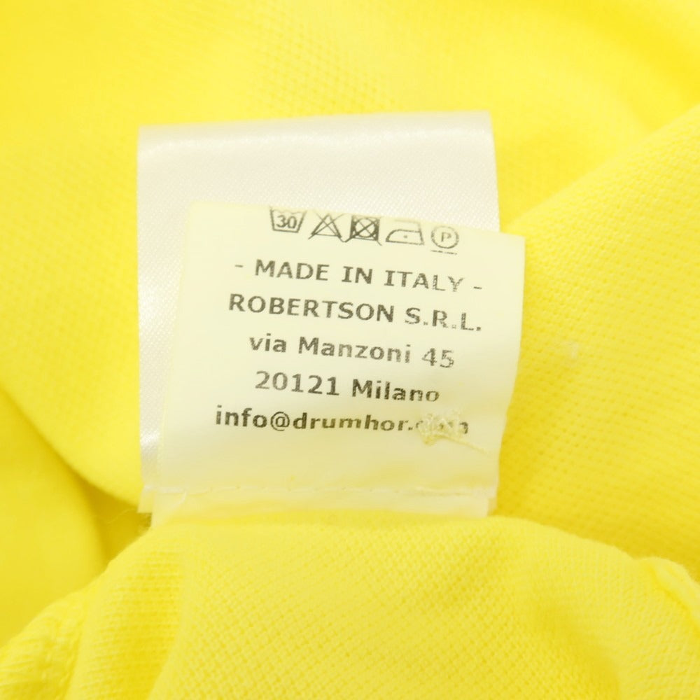 【中古】ドルモア DRUMOHR コットン 鹿の子 半袖ポロシャツ イエロー【サイズM】【 状態ランクC 】【 メンズ 】