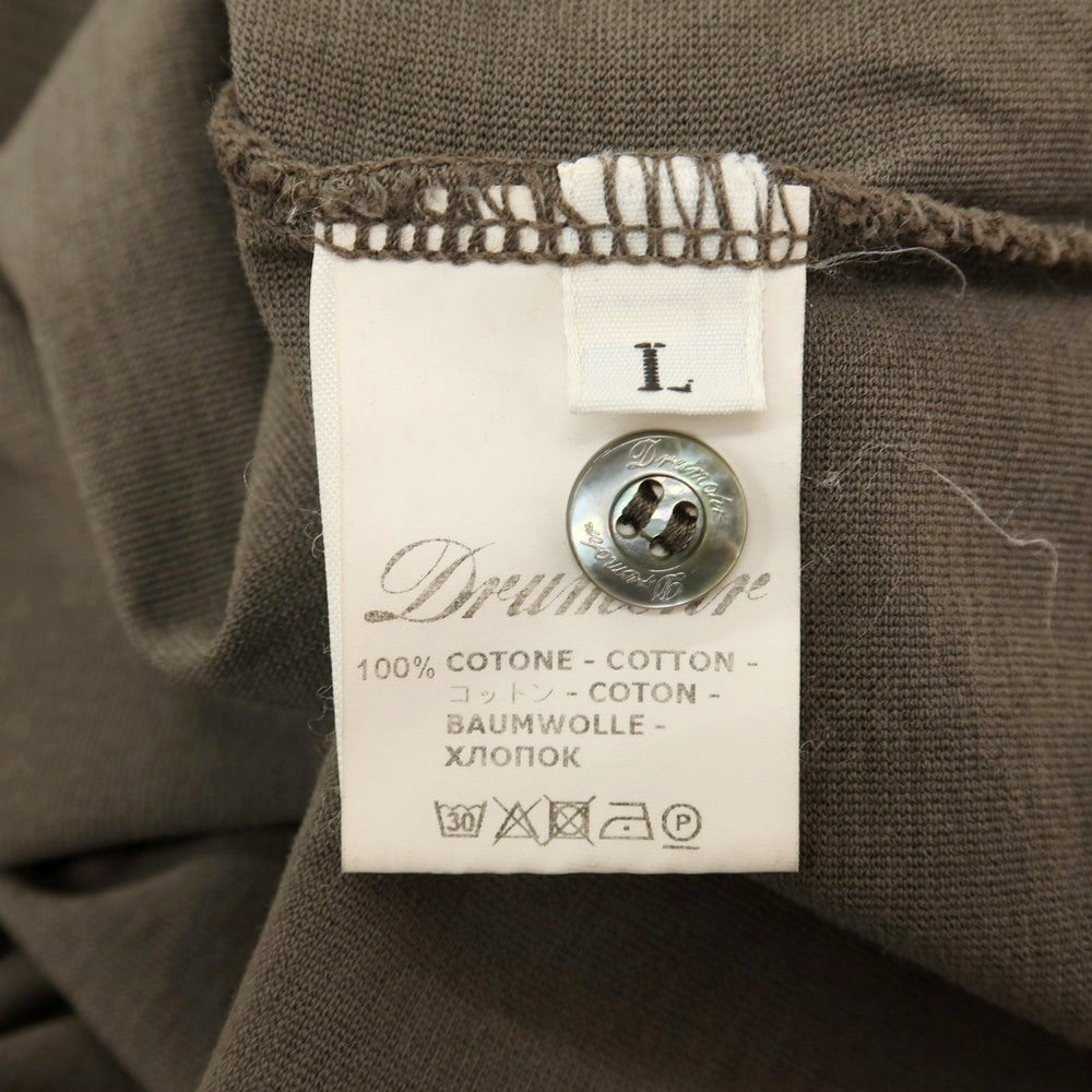 【新品アウトレット】ドルモア DRUMOHR コットン 半袖ポロシャツ トープ【サイズL】【 状態ランクN- 】【 メンズ 】