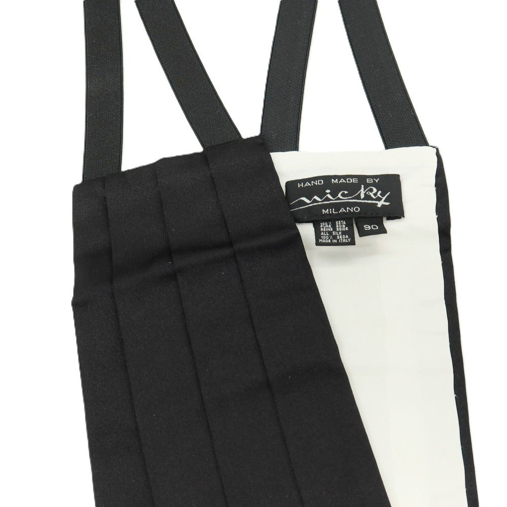 【中古】ニッキー nicky シルク カマーバンド ブラック【サイズ90】【 状態ランクC 】【 メンズ 】