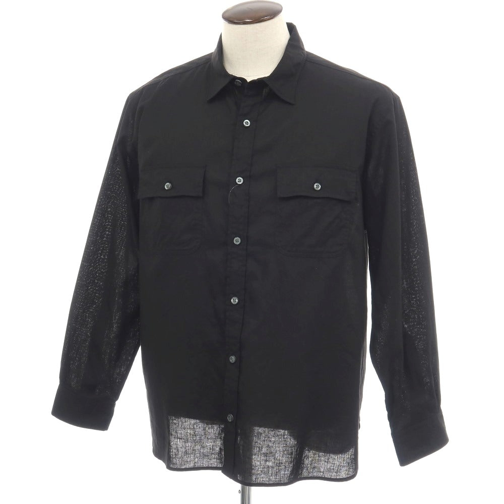 【中古】ブルックスブラザーズ Brooks Brothers リネン系 レギュラーカラー カジュアルシャツ ブラック【サイズXL】【 状態ランクA 】【 メンズ 】