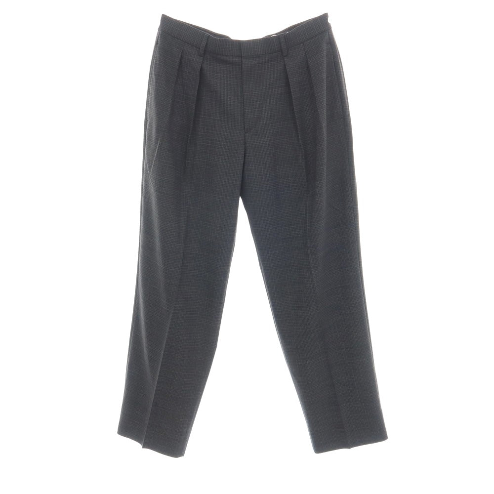 【中古】ブルックスブラザーズ Brooks Brothers ウール系 チェック カジュアルスラックスパンツ グレー【サイズ32】【 状態ランクA 】【 メンズ 】