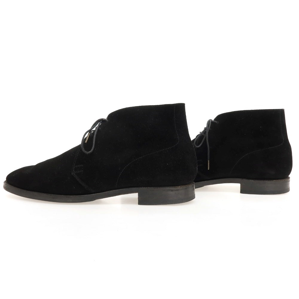 【中古】クロケットアンドジョーンズ CROCKETT&JONES スエード ブーツ ブラック【サイズ9D】【 状態ランクC 】【 メンズ 】