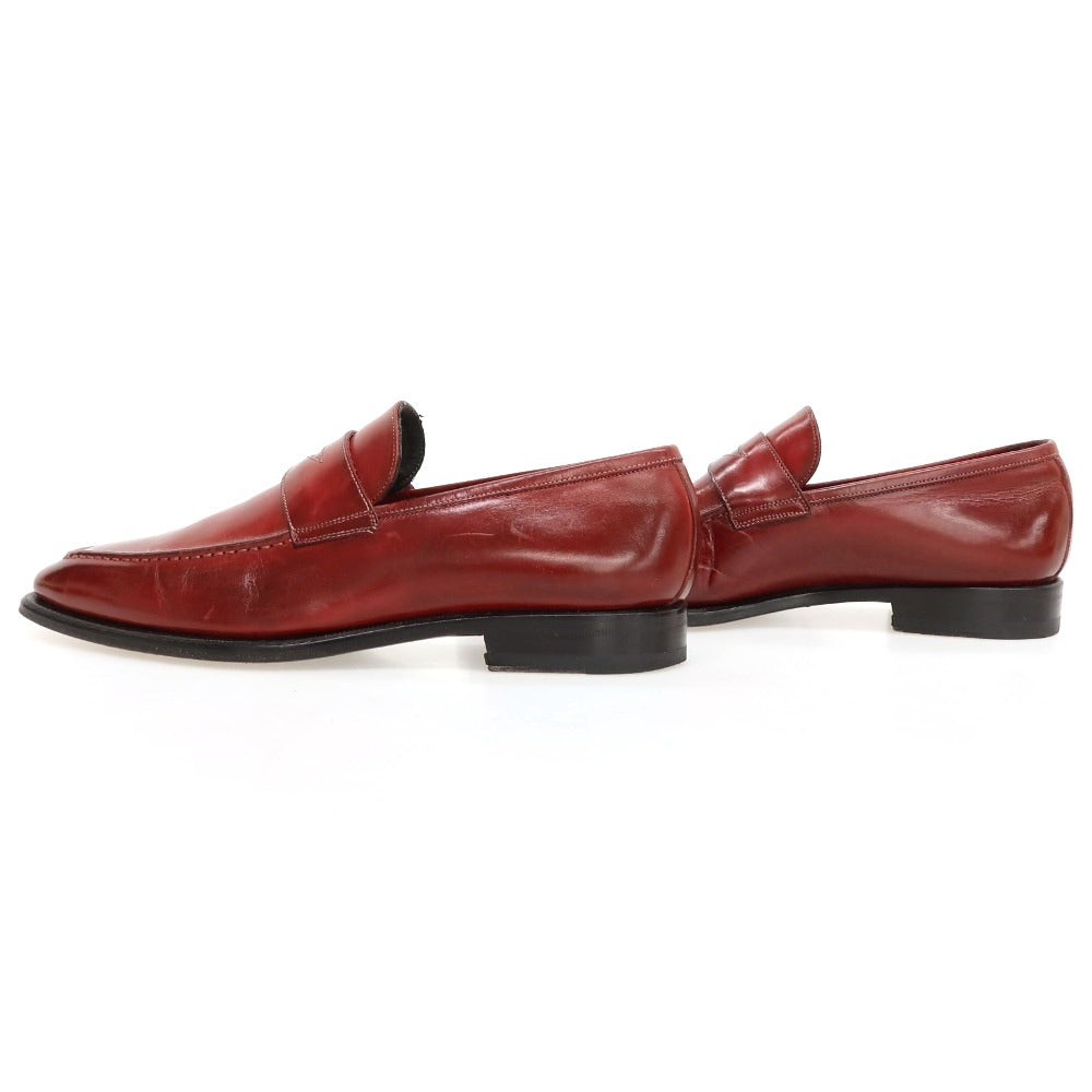 【中古】イセタンメンズ ISETAN MENS レザー ローファー レッド【サイズ39】【 状態ランクC 】【 メンズ 】
