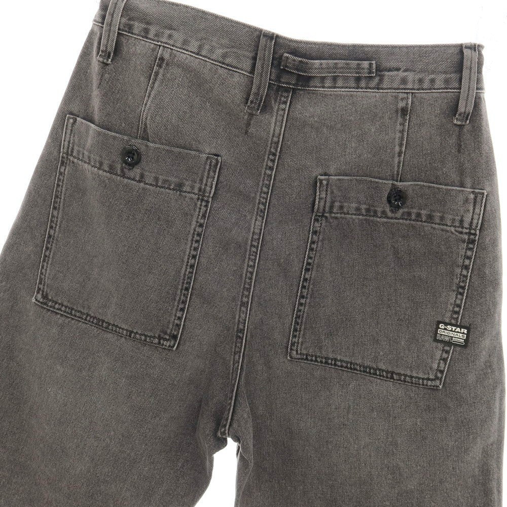 【新品アウトレット】ジースターロウ G-STAR RAW WORKER CHINO RELAXED SHORT コットン デニム ショートパンツ ブラック(グレー)【サイズ28】【 状態ランクN- 】【 メンズ 】