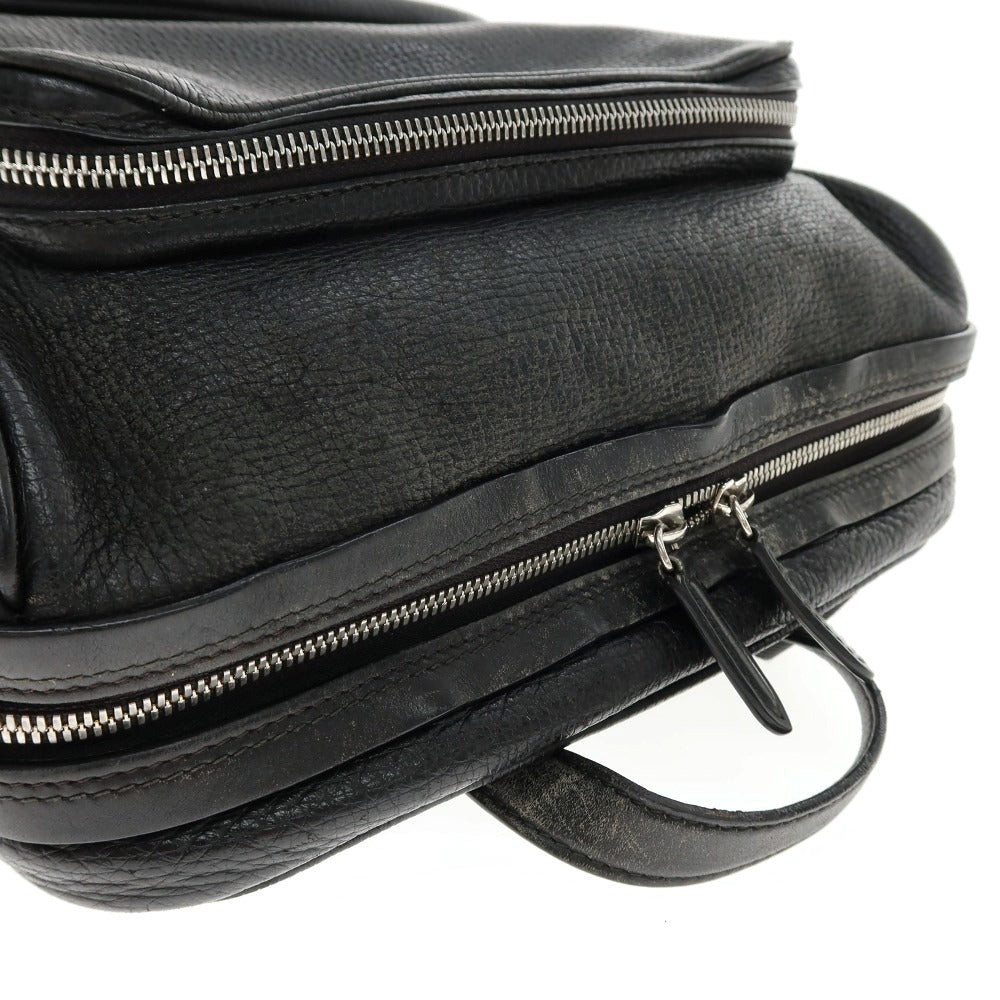 【中古】スマイソン SMYTHSON レザー バックパック・リュック ブラック【 状態ランクD 】【 メンズ 】
