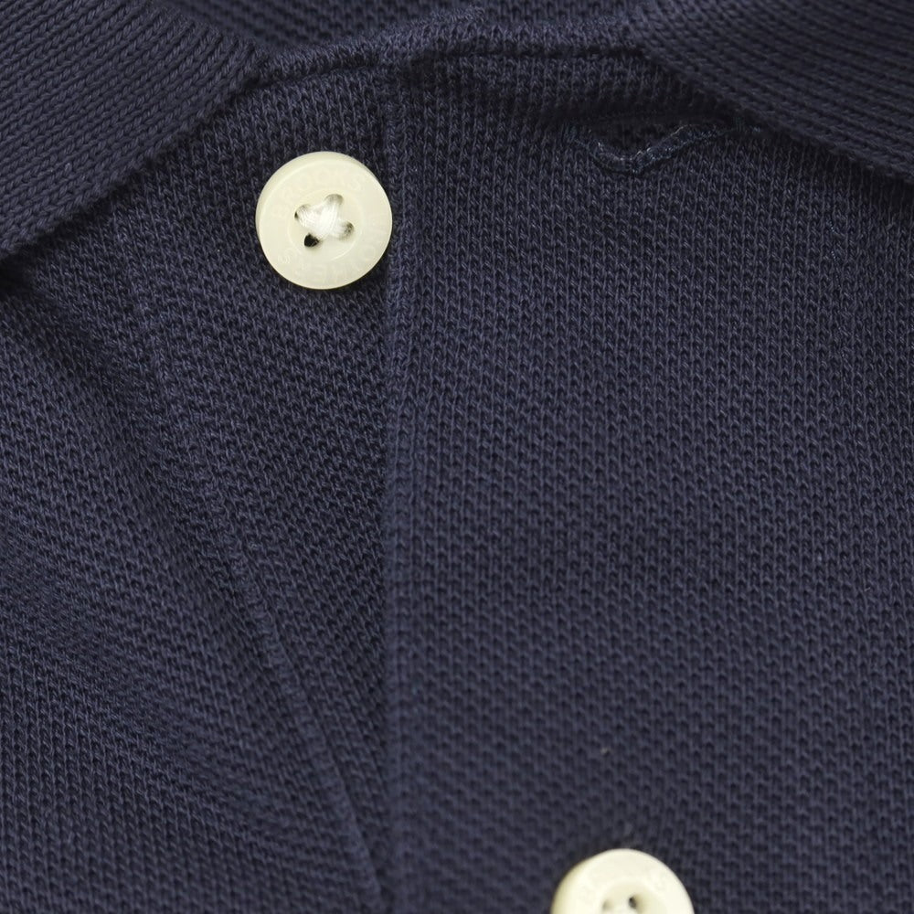 【中古】【未使用】ブルックスブラザーズ Brooks Brothers スーピマコットン 鹿の子 半袖ポロシャツ ネイビー【サイズXS】【 状態ランクS 】【 メンズ 】