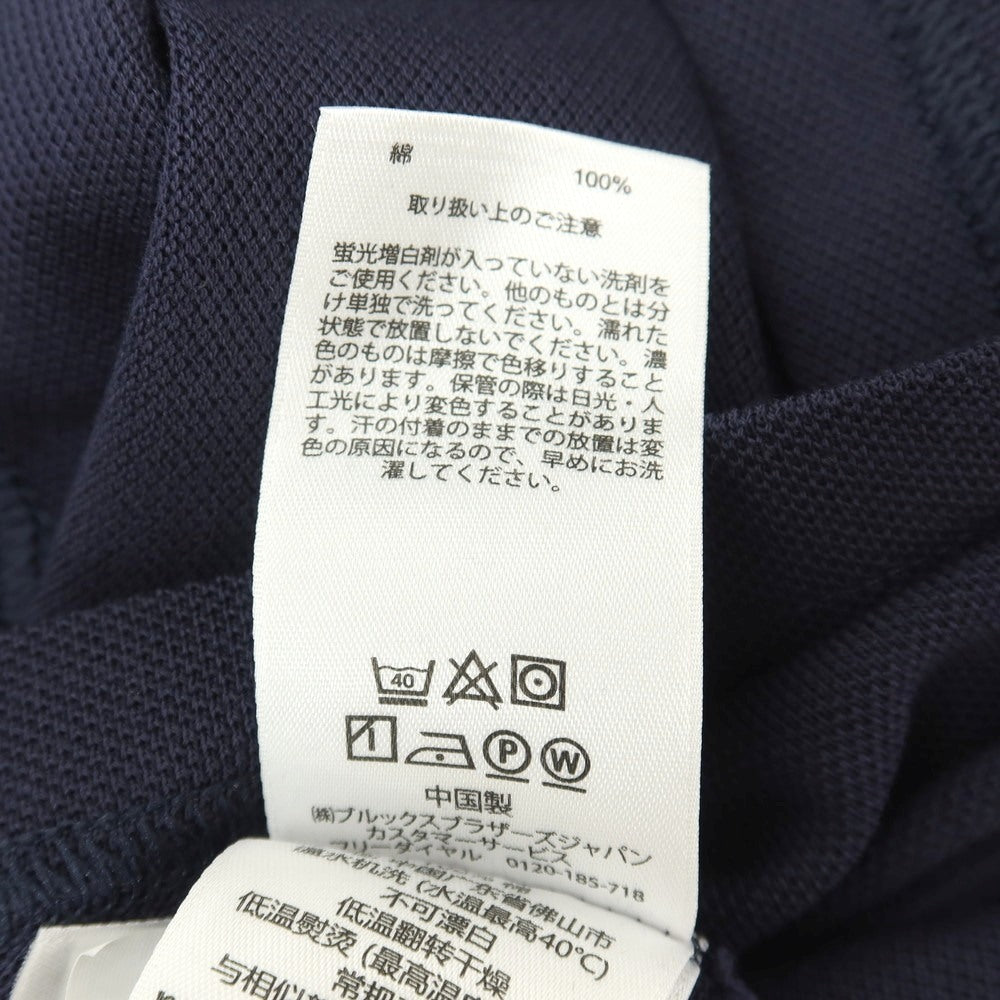【中古】【未使用】ブルックスブラザーズ Brooks Brothers スーピマコットン 鹿の子 半袖ポロシャツ ネイビー【サイズXS】【 状態ランクS 】【 メンズ 】