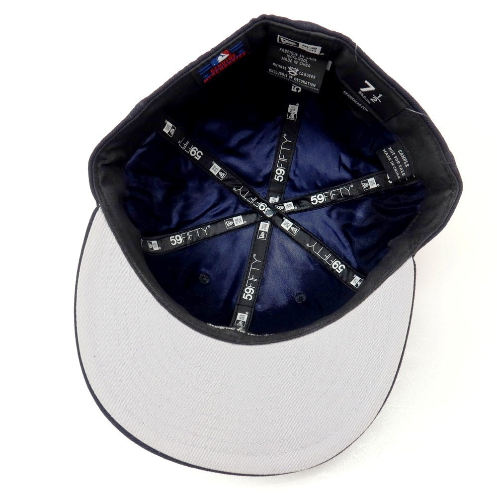 【中古】ニューエラ NEW ERA × Spike Lee 59FIFTY ベースボールキャップ 帽子 ダークネイビー【サイズ7 1/2(59.6cm)】【 状態ランクA 】【 メンズ 】