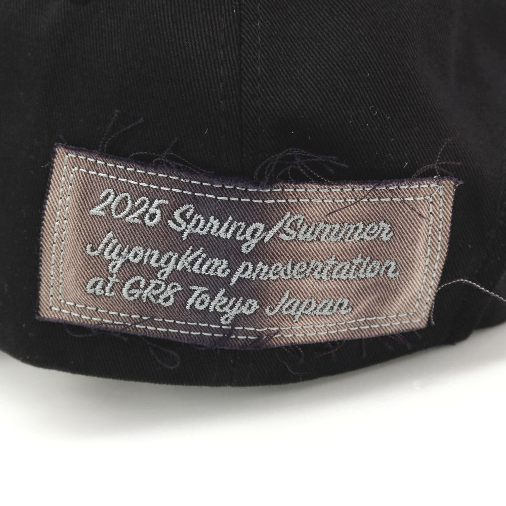 【中古】ジヨン キム Jiyong Kim コットン ベースボールキャップ 帽子 ブラック【サイズOS】【 状態ランクA 】【 メンズ 】