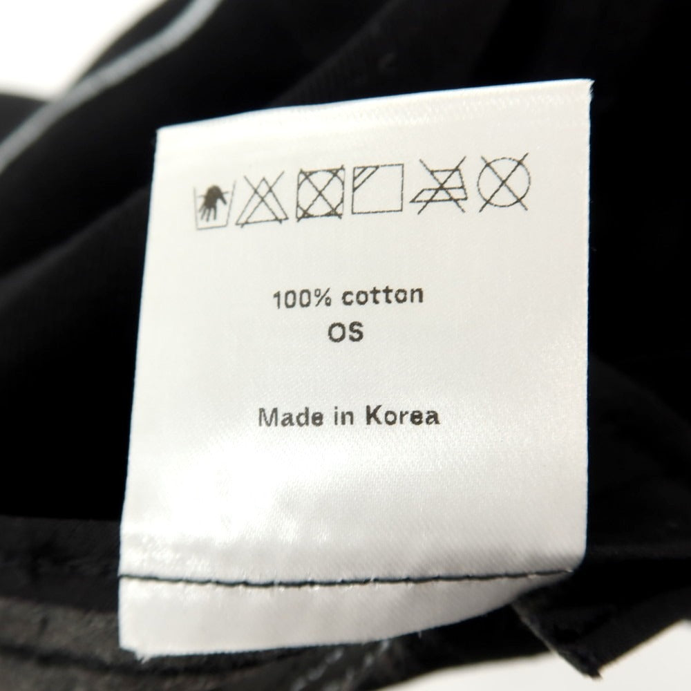 【中古】ジヨン キム Jiyong Kim コットン ベースボールキャップ 帽子 ブラック【サイズOS】【 状態ランクA 】【 メンズ 】