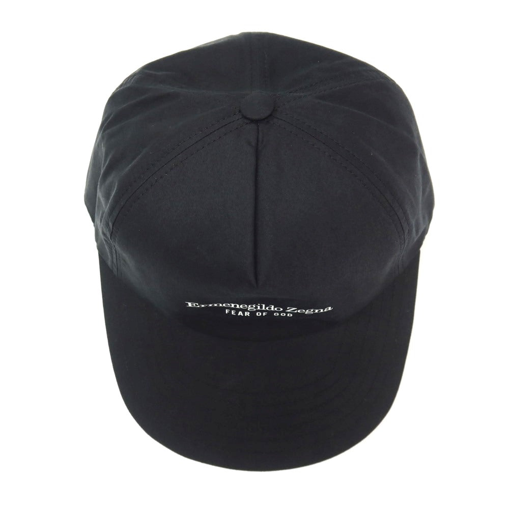 【中古】エルメネジルドゼニア Ermenegildo Zegna × FEAR OF GOD ベースボールキャップ 帽子 ブラック【サイズL(59cm)】【 状態ランクB 】【 メンズ 】