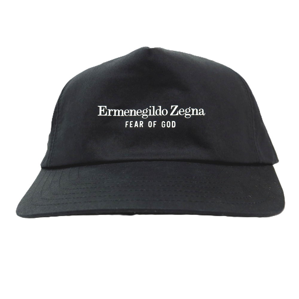 【中古】エルメネジルドゼニア Ermenegildo Zegna × FEAR OF GOD ベースボールキャップ 帽子 ブラック【サイズL(59cm)】【 状態ランクB 】【 メンズ 】