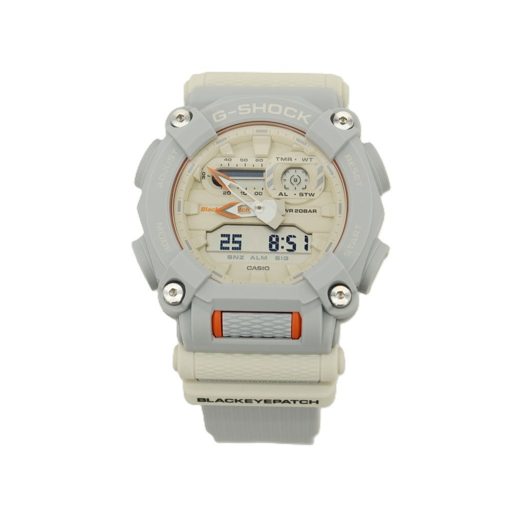 【中古】ブラックアイパッチ BlackEyePatch × G-SHOCK GA-900BEP 腕時計 ライトグレー【 状態ランクA 】【 メンズ 】