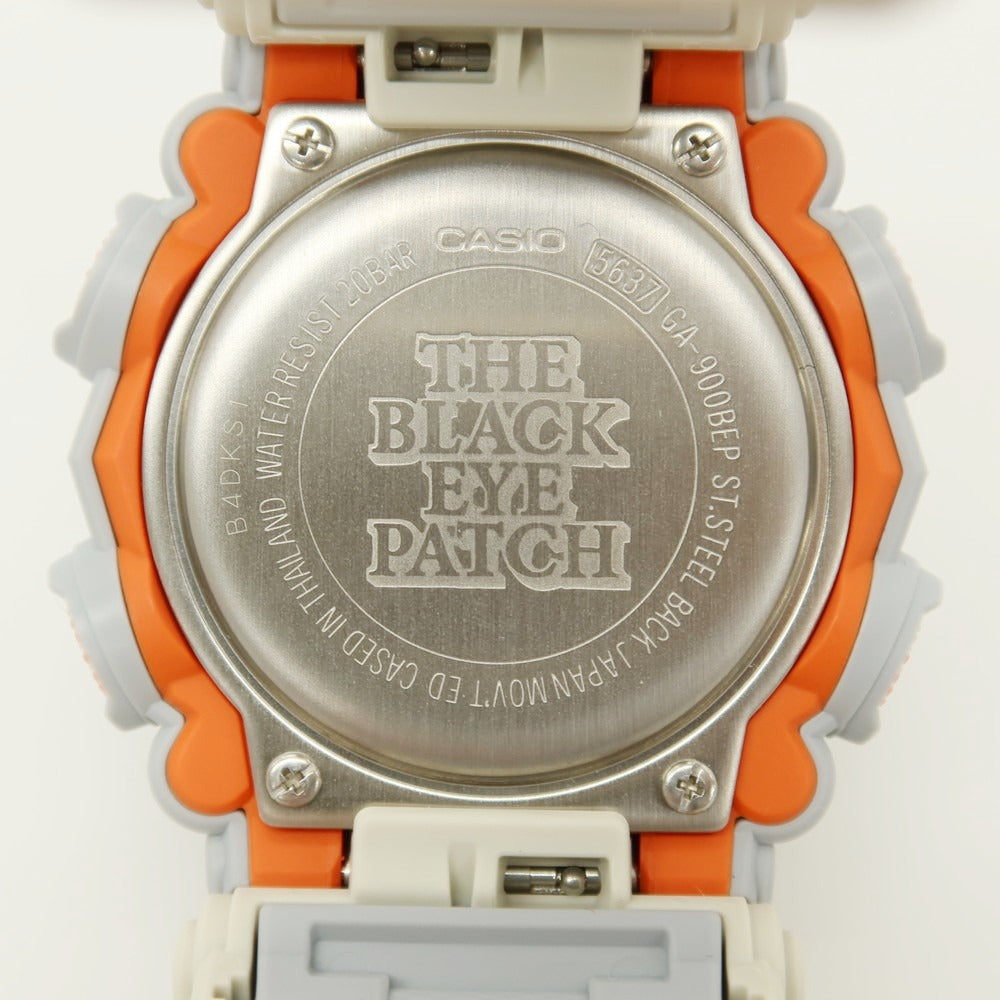 【中古】ブラックアイパッチ BlackEyePatch × G-SHOCK GA-900BEP 腕時計 ライトグレー【 状態ランクA 】【 メンズ 】