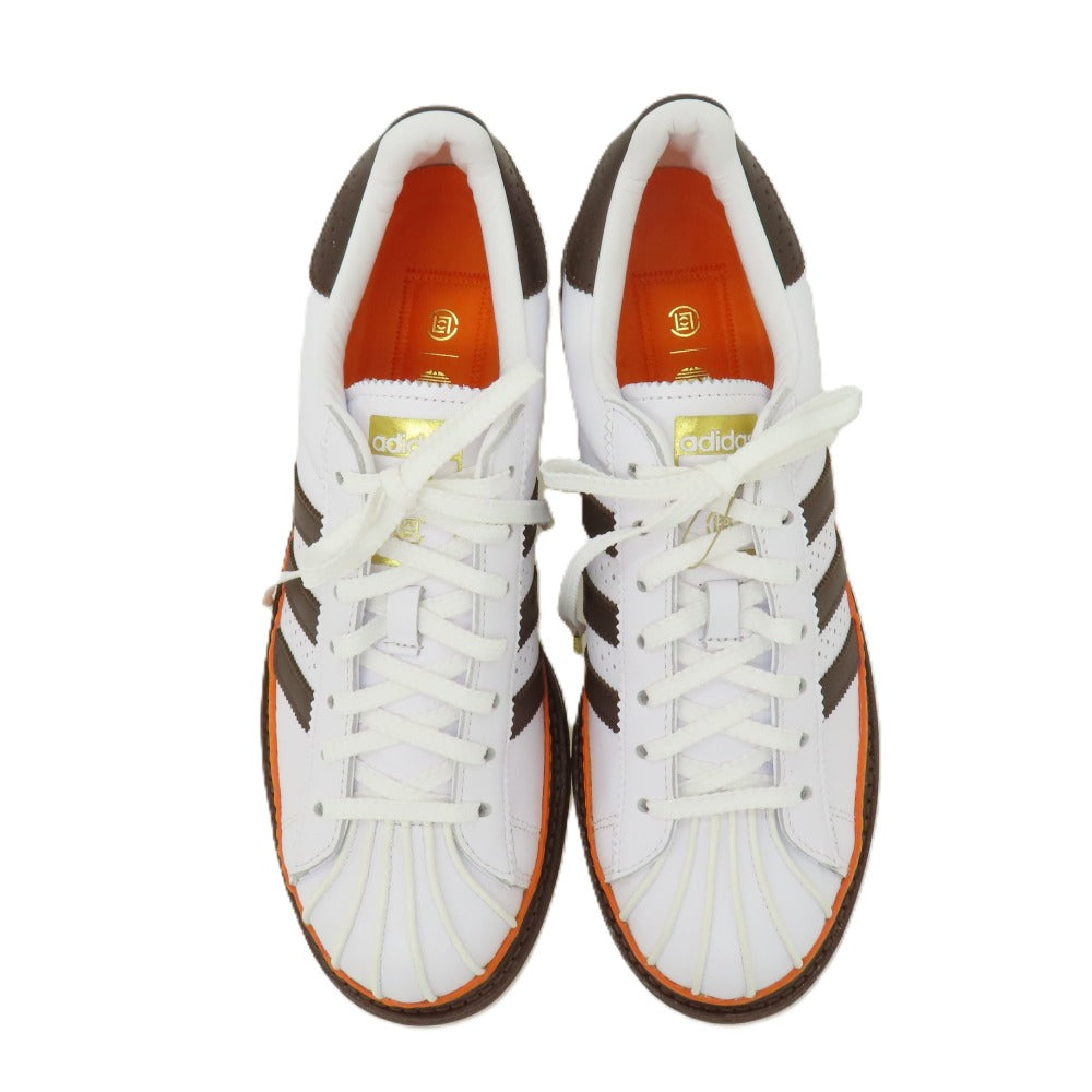 【中古】【未使用】クロット CLOT × adidas 2026年春夏 レザー スニーカー ホワイトxブラウン【サイズ27.5】【 状態ランクS 】【 メンズ 】