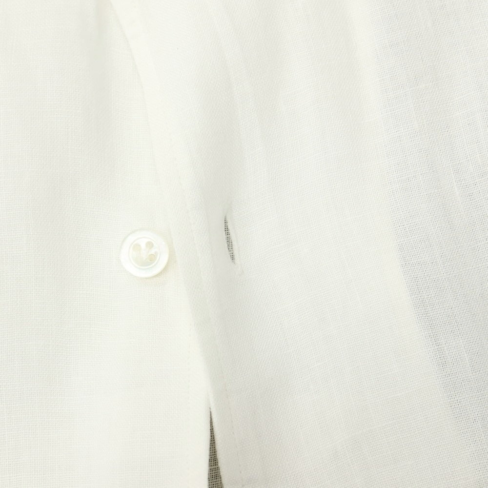 【中古】バルバ BARBA BARNEYS NEW YORK別注 リネン ワンピースカラー カジュアルシャツ ホワイト【サイズ40】【 状態ランクC 】【 メンズ 】