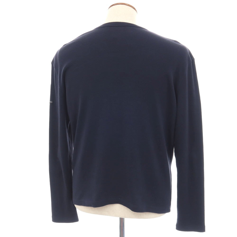 【中古】セントジェームス SAINT JAMES コットン カーディガン ネイビー【サイズ2-40】【 状態ランクC 】【 メンズ 】