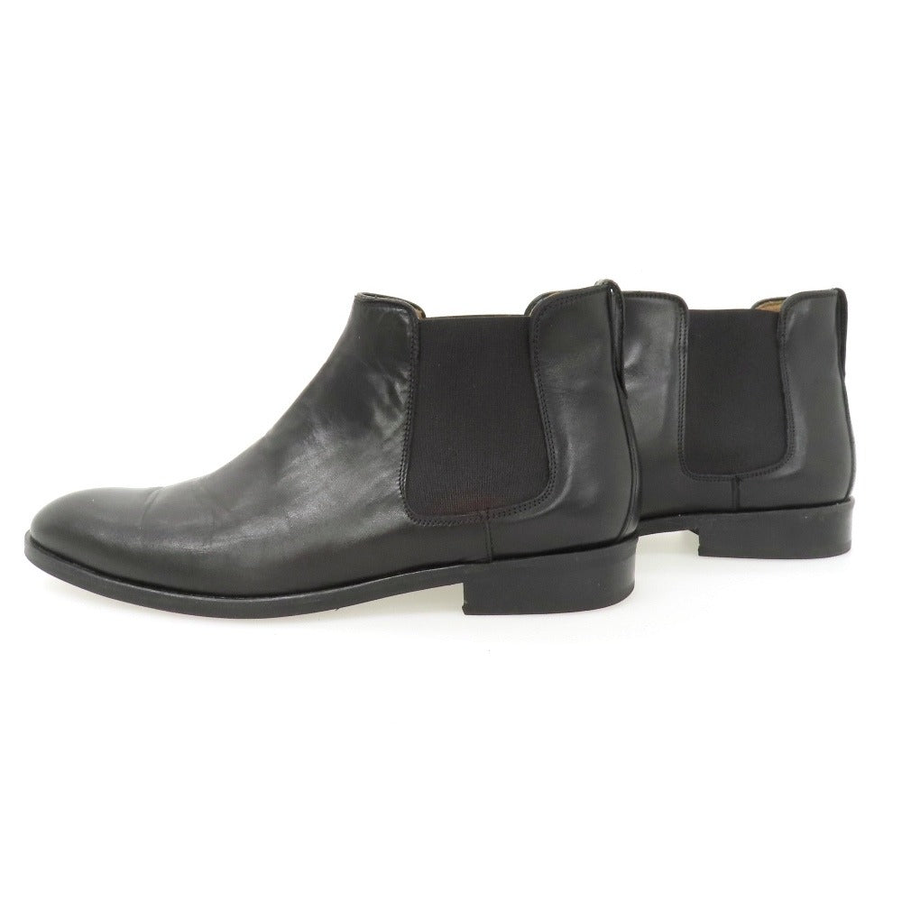 【中古】バーニーズニューヨーク BARNEYS NEWYORK カーフ レザー ブーツ ブラック【サイズ41】【 状態ランクB 】【 メンズ 】