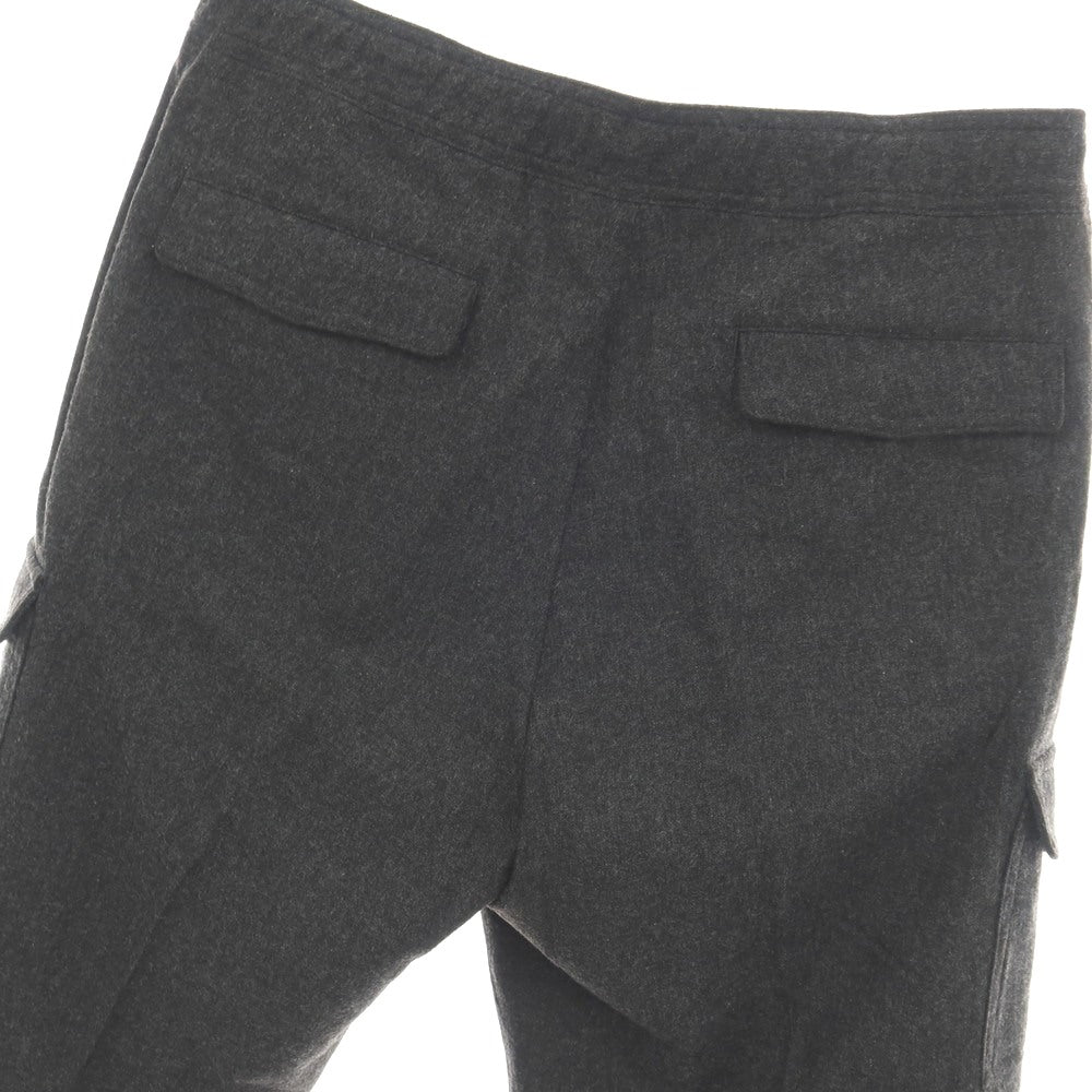 【中古】ジービーエス トラウザーズ GBS Trousers ウールナイロン金属繊維 カーゴ イージー カジュアルスラックスパンツ チャコールグレー【サイズ48】【 状態ランクC 】【 メンズ 】