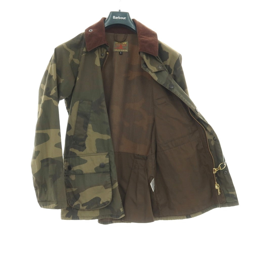 【中古】バブアー Barbour コットンナイロン カモフラージュ柄 ビデイルジャケット フィールドジャケット オリーブ系【サイズS】【 状態ランクC 】【 メンズ 】