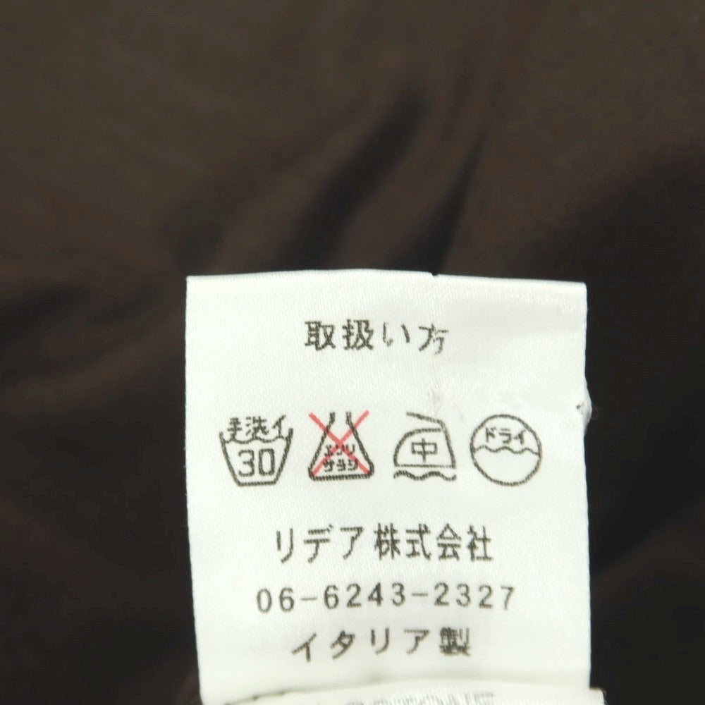【中古】ジレリブルーニ Girelli Bruni コットン Vネック 半袖Tシャツ カーキブラウン【サイズ44】【 状態ランクC 】【 メンズ 】