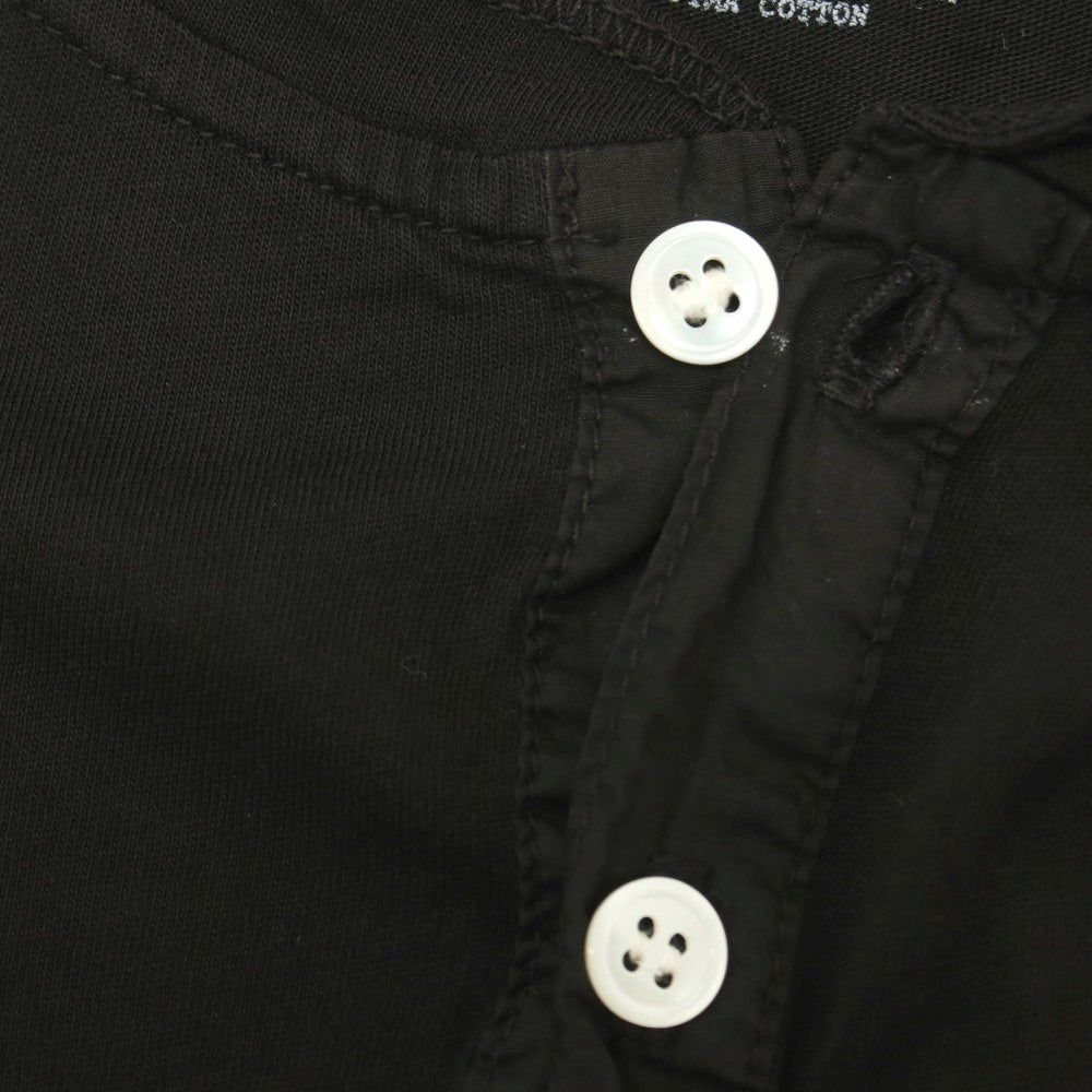 【中古】ディーティーイーインカリフォルニア DtE in California コットン ヘンリーネック 半袖Tシャツ ブラック【サイズM】【 状態ランクB 】【 メンズ 】