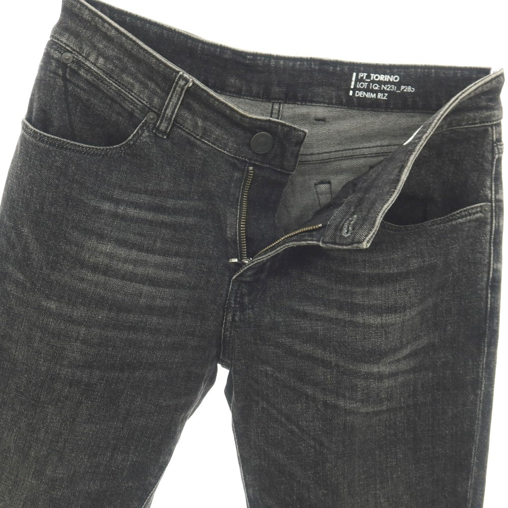 【中古】ピーティートリノ デニム PT TORINO DENIM SWING ストレッチ コットン デニムパンツ ジーンズ ブラック【サイズ30】【 状態ランクC 】【 メンズ 】