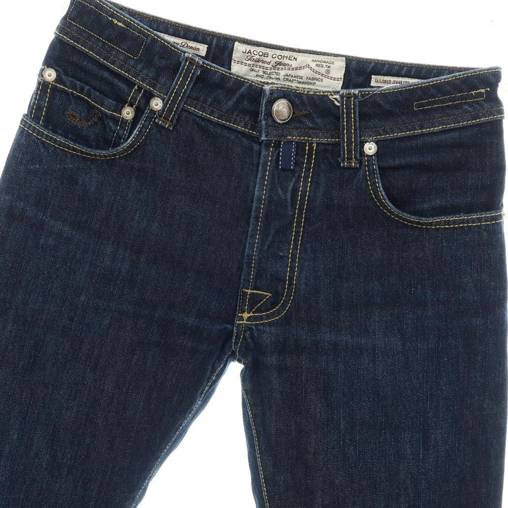 【中古】ヤコブコーエン JACOB COHEN J688 コットン デニムパンツ ジーンズ ネイビー【サイズ30】【 状態ランクB 】【 メンズ 】