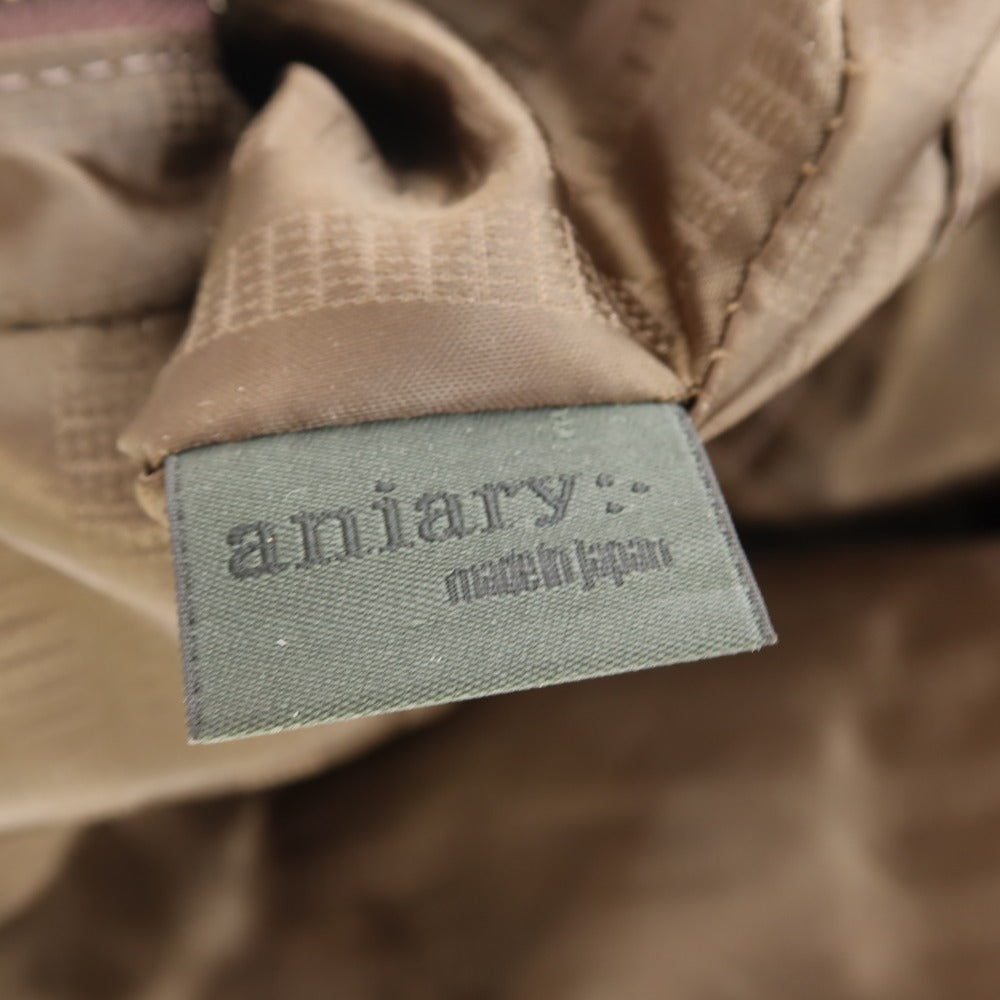 【中古】アニアリ aniary 2way レザー ショルダーバッグ ブラウン【 状態ランクC 】【 メンズ 】