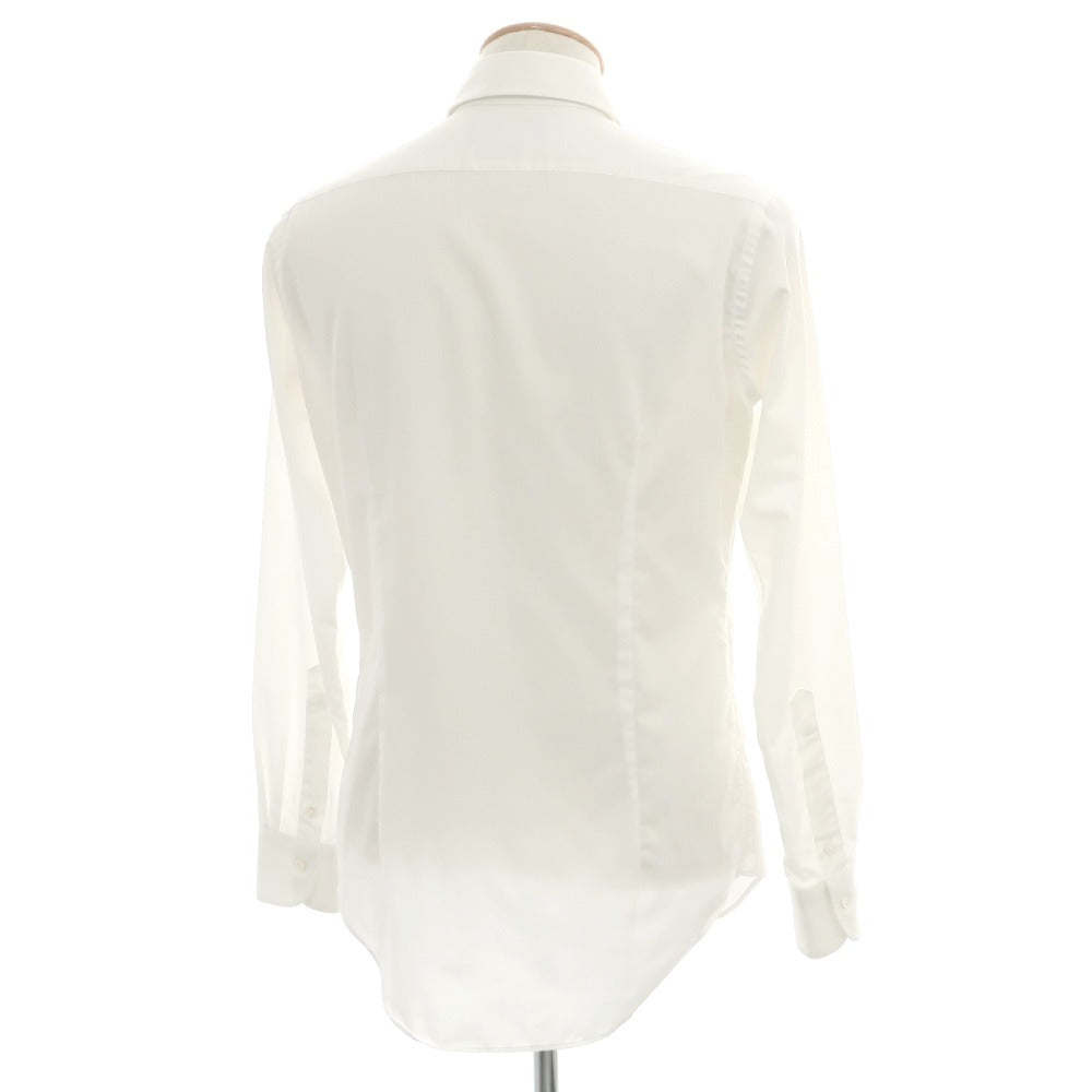 【中古】メイカーズシャツ カマクラ Makers Shirt 鎌倉 TRAVELER コットンポリエステル レギュラーカラー ドレスシャツ ホワイト【サイズ38】【 状態ランクC 】【 メンズ 】