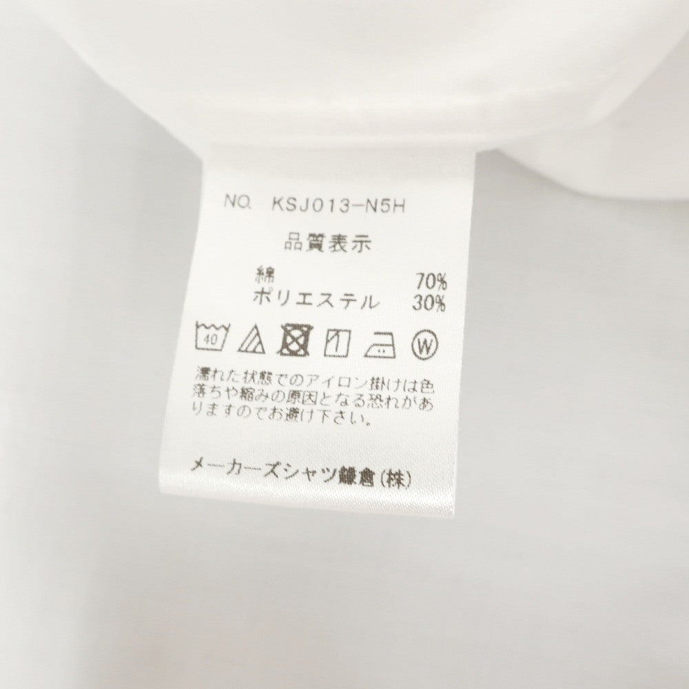 【中古】メイカーズシャツ カマクラ Makers Shirt 鎌倉 Easy Care PALPA コットンポリエステル レギュラーカラー ドレスシャツ ホワイト【サイズ38】【 状態ランクB 】【 メンズ 】
