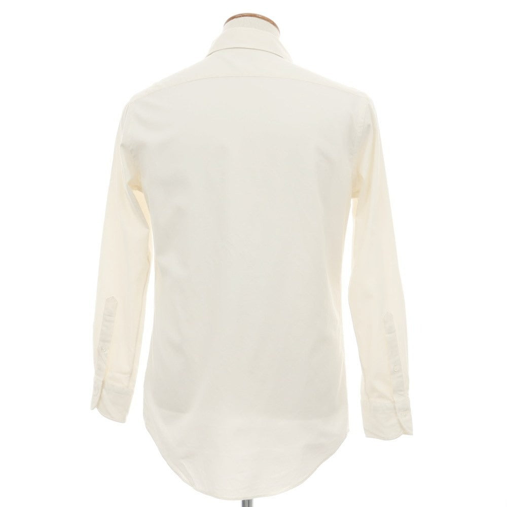 【中古】メイカーズシャツ カマクラ Makers Shirt 鎌倉 コットン ワンピースカラー カジュアルシャツ アイボリー【サイズM】【 状態ランクB 】【 メンズ 】
