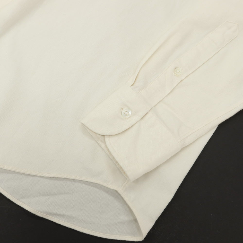 【中古】メイカーズシャツ カマクラ Makers Shirt 鎌倉 コットン ワンピースカラー カジュアルシャツ アイボリー【サイズM】【 状態ランクB 】【 メンズ 】