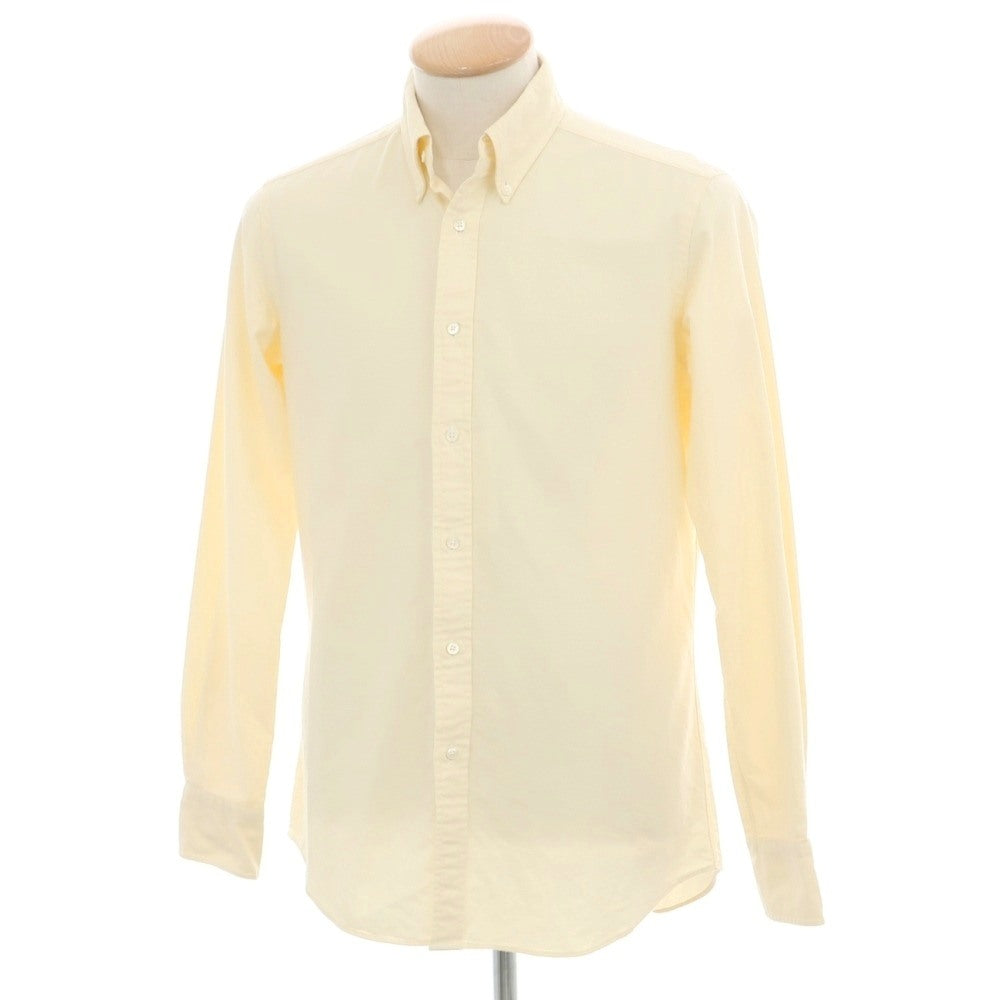 【中古】メイカーズシャツ カマクラ Makers Shirt 鎌倉 オックスフォード ボタンダウン カジュアルシャツ ライトイエロー【サイズ表記なし(XS位)】【 状態ランクB 】【 メンズ 】