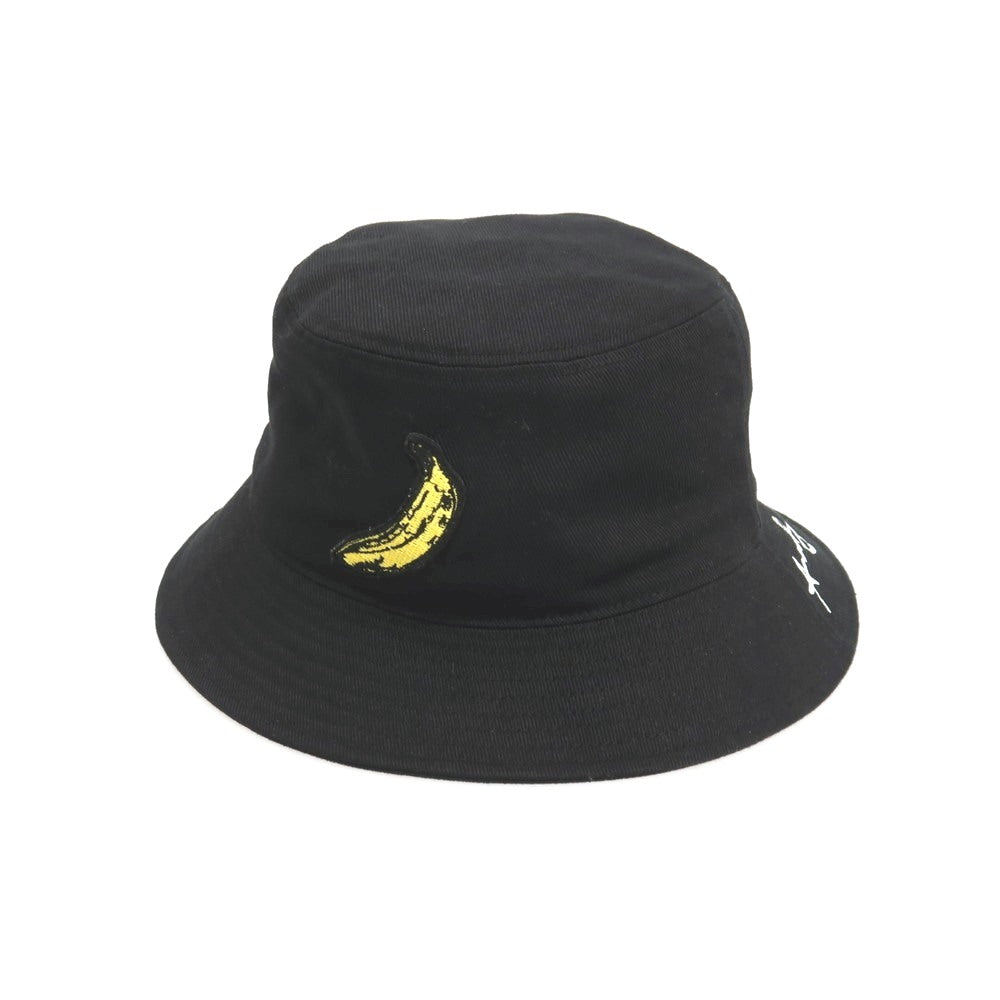 【中古】カシラ CA4LA × Andy Warhol ツイルコットン バケットハット ブラック【サイズ表記なし】【 状態ランクC 】【 メンズ 】