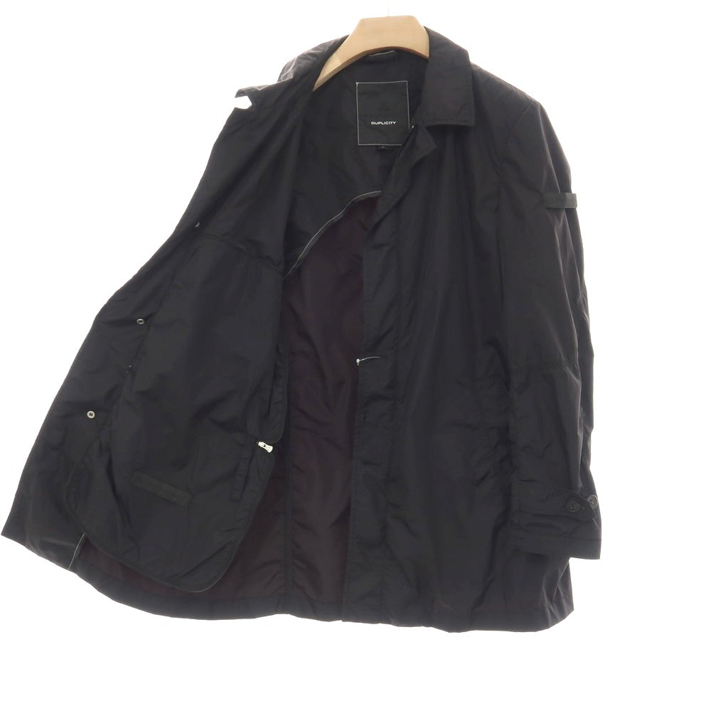 【中古】ピューテリー PEUTEREY パッカブル ナイロン ステンカラーコート ブラック【サイズL】【 状態ランクB 】【 メンズ 】