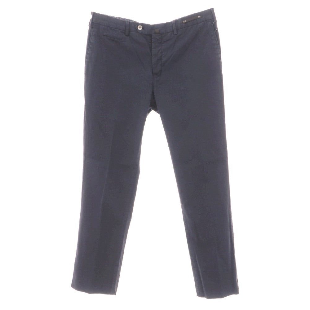 【中古】ピーティーゼロウーノ PT01 bespoke ストレッチコットン カジュアルスラックスパンツ ネイビー【サイズ50】【 状態ランクC 】【 メンズ 】