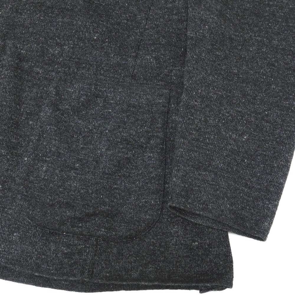 【中古】ラルディーニ LARDINI リネンコットン 2B ニットジャケット ダークグレー【サイズM】【 状態ランクB 】【 メンズ 】